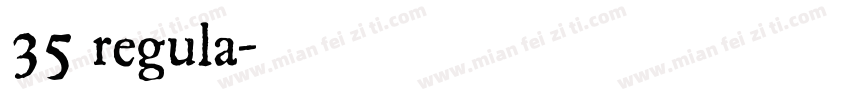 35 regula字体转换